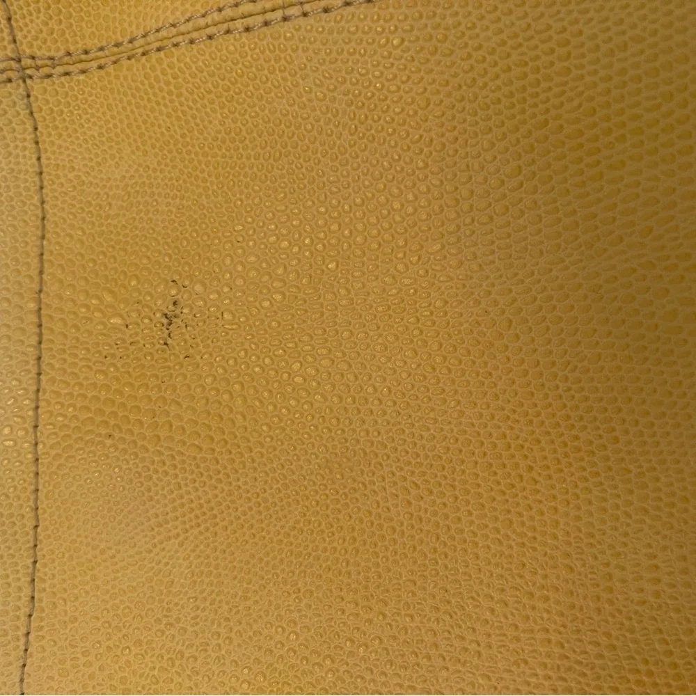 Brahmin yellow/white hobo style shoulder bag. Gold hardware.Rare light yellow